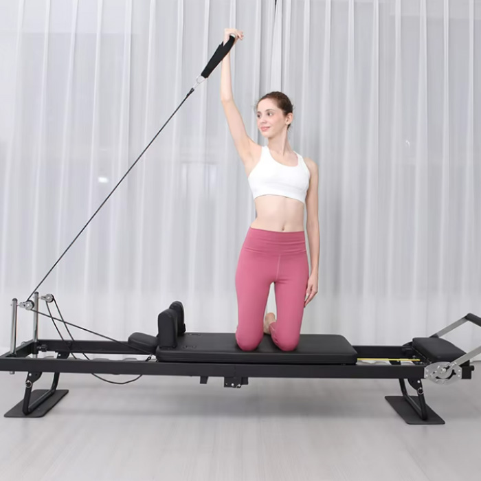 Large Folding Pilates Reformer Equipment Core Yoga Bed Home Fitness Weight Loss 232cm Reformer Pilates Machine