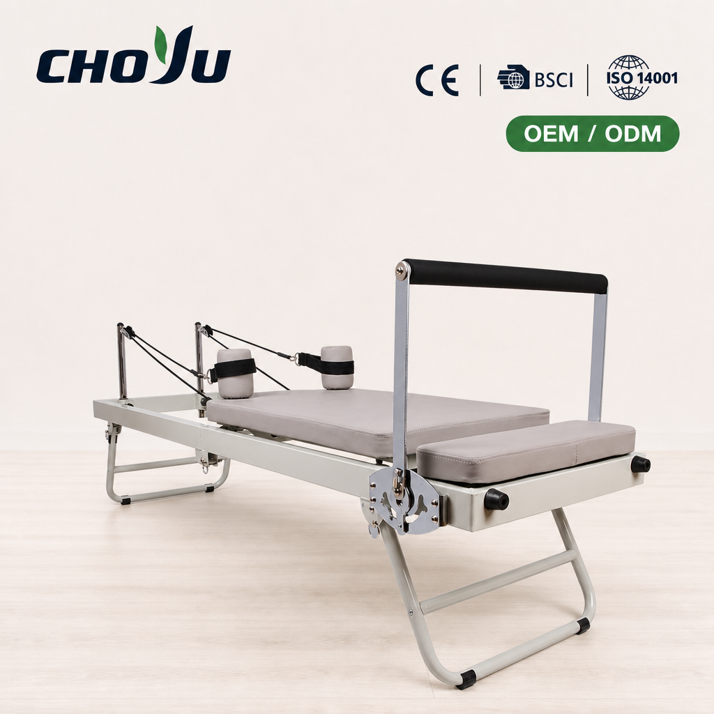 Foldable Pilates Reformer Portable Home Gym Machine OEM ODM Custom Logo Adjustable Core Sliding Platform Fitness Bed