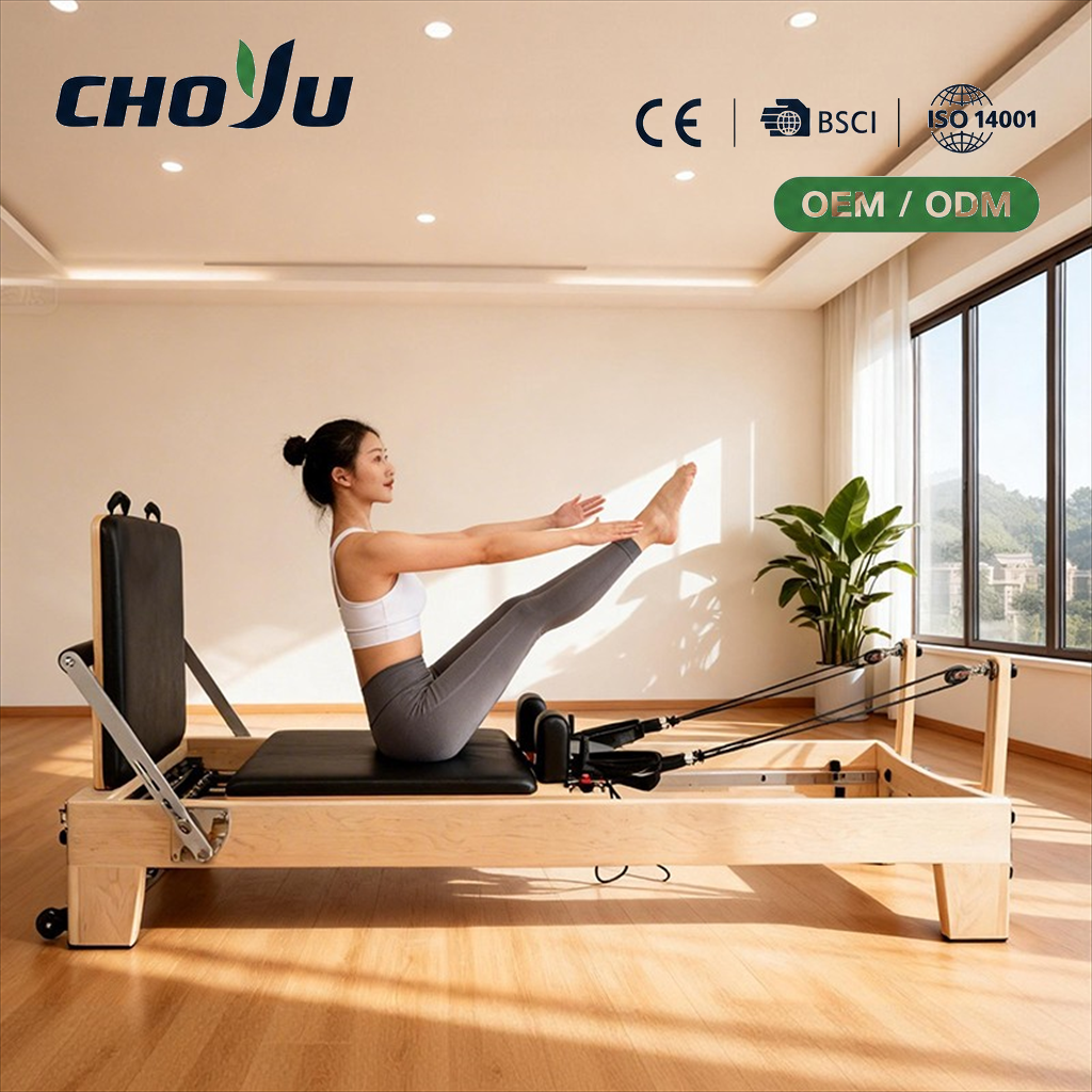 OEM ODM Private Label Maple Wood Pilates Studio Reformer Machine 118KG BSCI Certified Customized Logo Global Bulk Order Supply