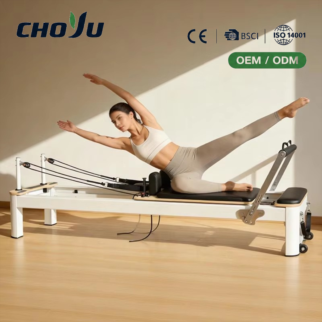 OEM ODM Private Label Aluminum Alloy Pilates Reformer Machine Pilates Studio 106KG BSCI Certified Customized Logo Choyu Brand